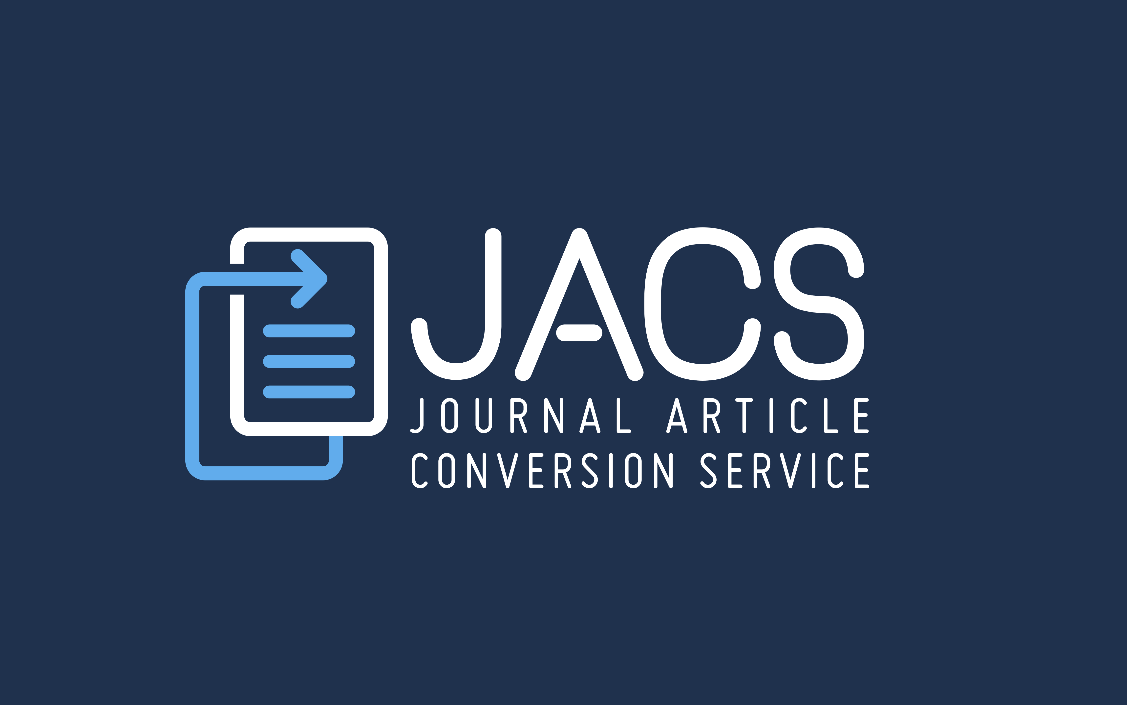 JACS: Journal Article Conversion Service